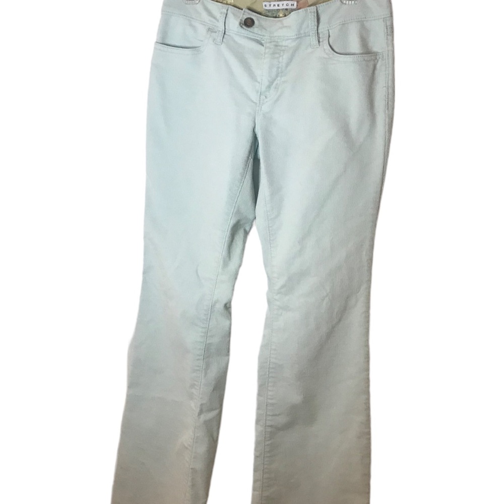 GAP stretch bootleg corduroy pants light blue.Size 2.